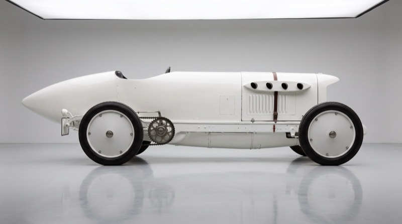 The 200 hp record car studio side profile