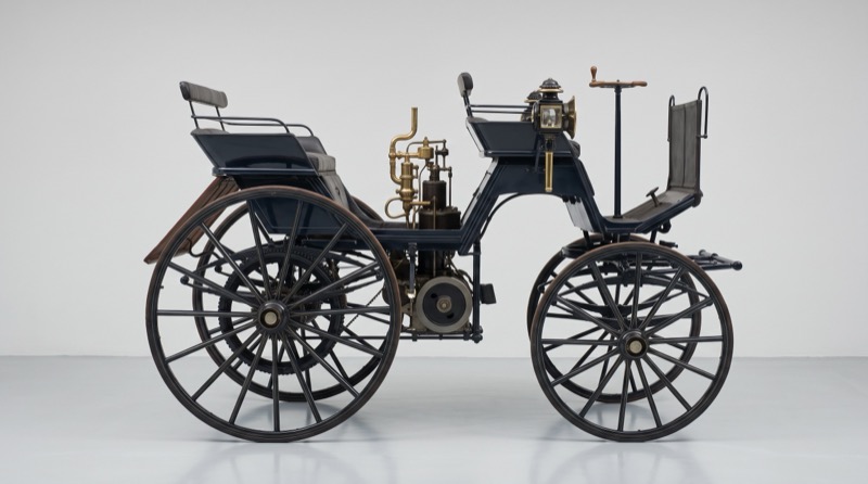 The first four-wheeler studio side profile