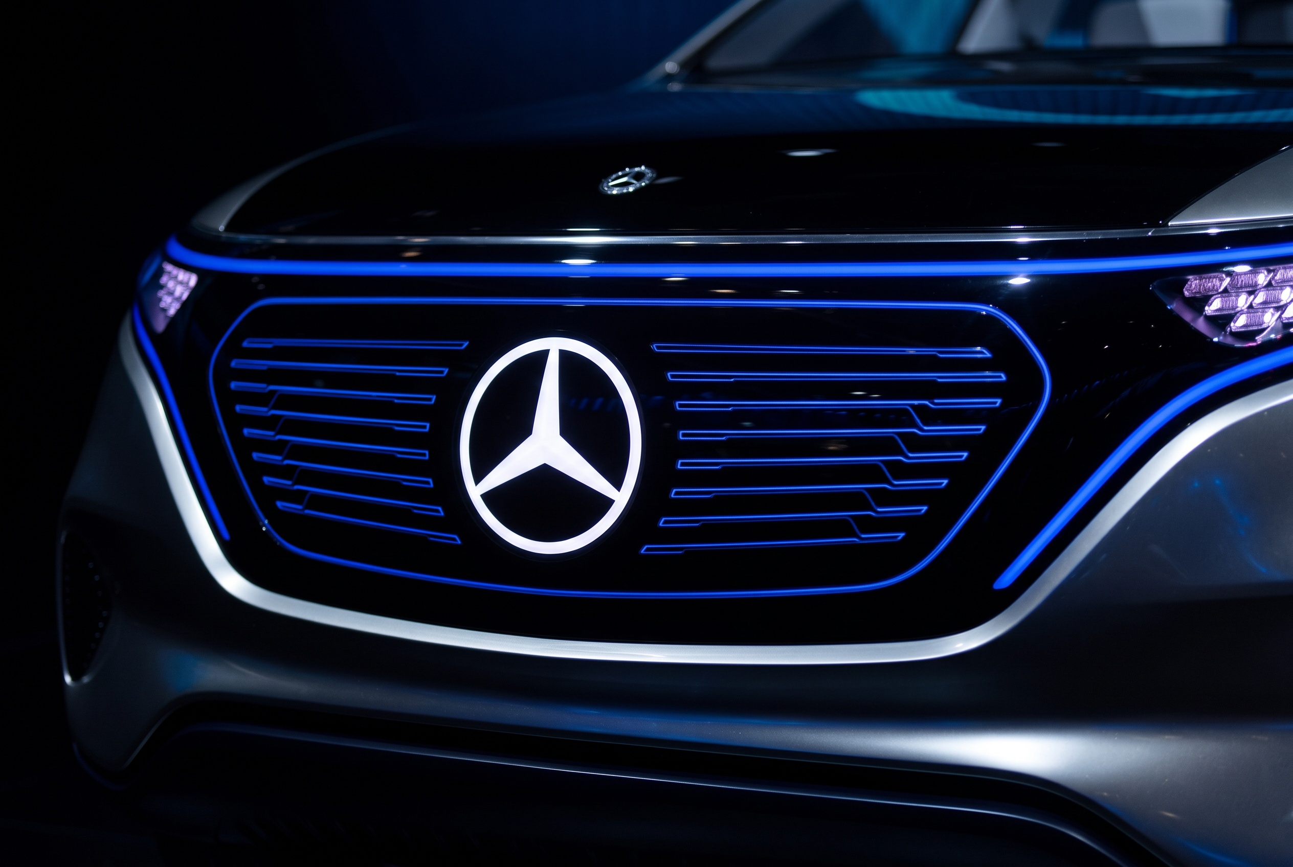 The Generation EQ's illuminated black-panel face in close-up