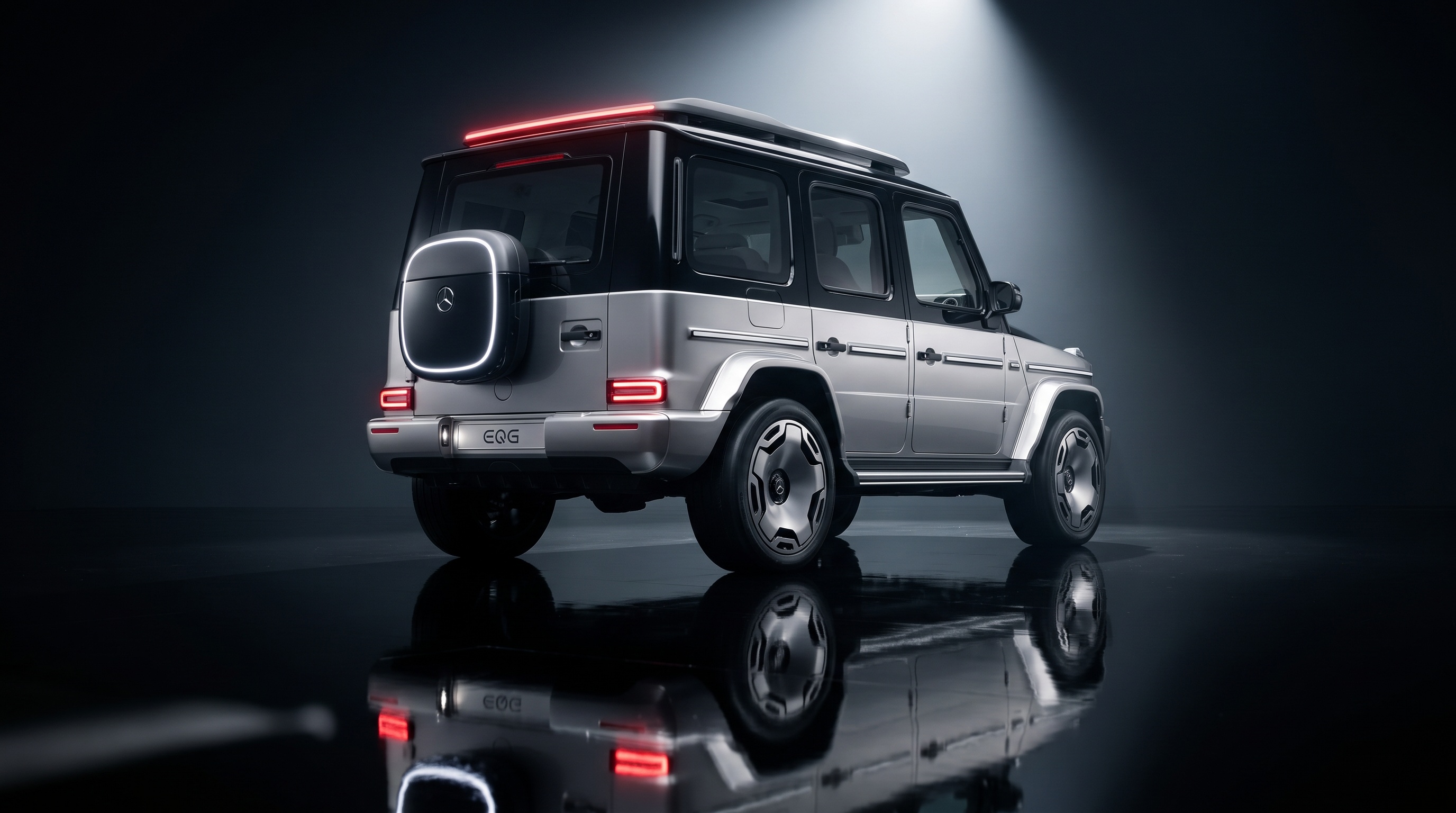 Il retro del Concept EQG con il vano cavi illuminato