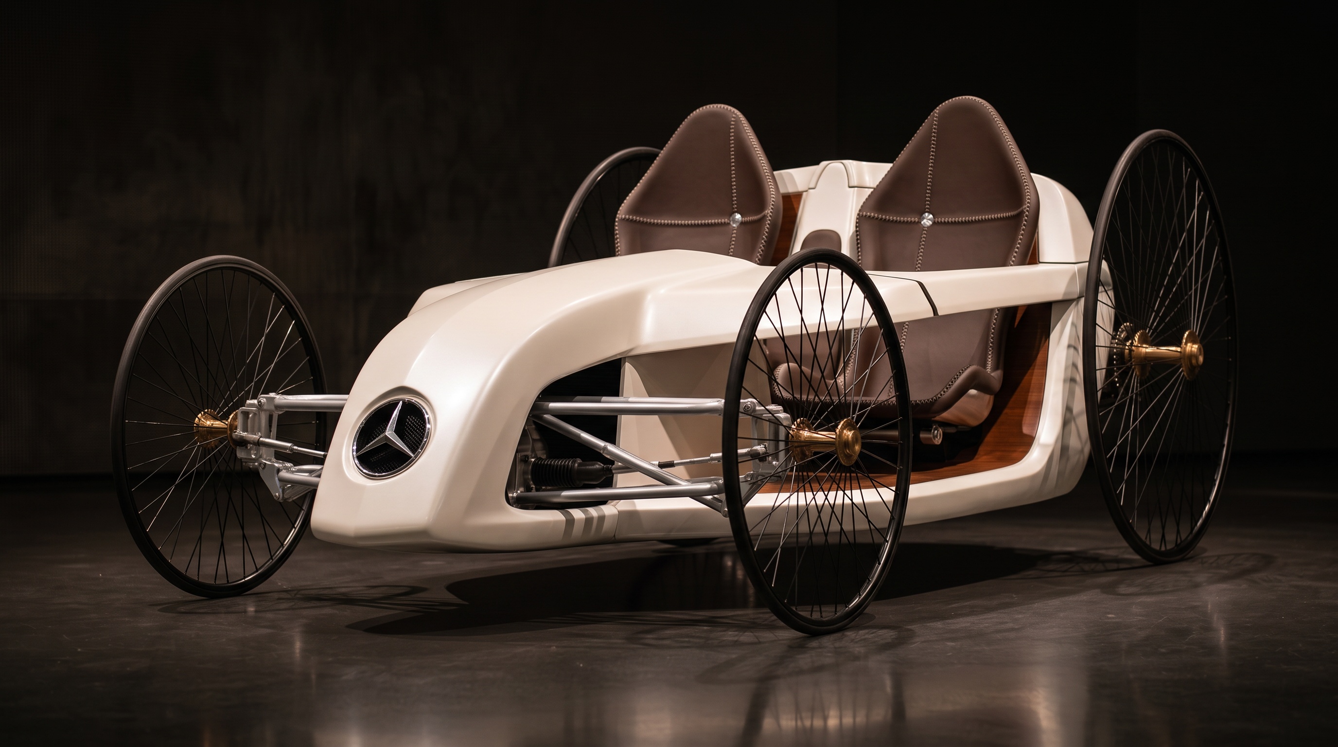 F-CELL Roadster — Trainee-built homage to the Patent-Motorwagen
