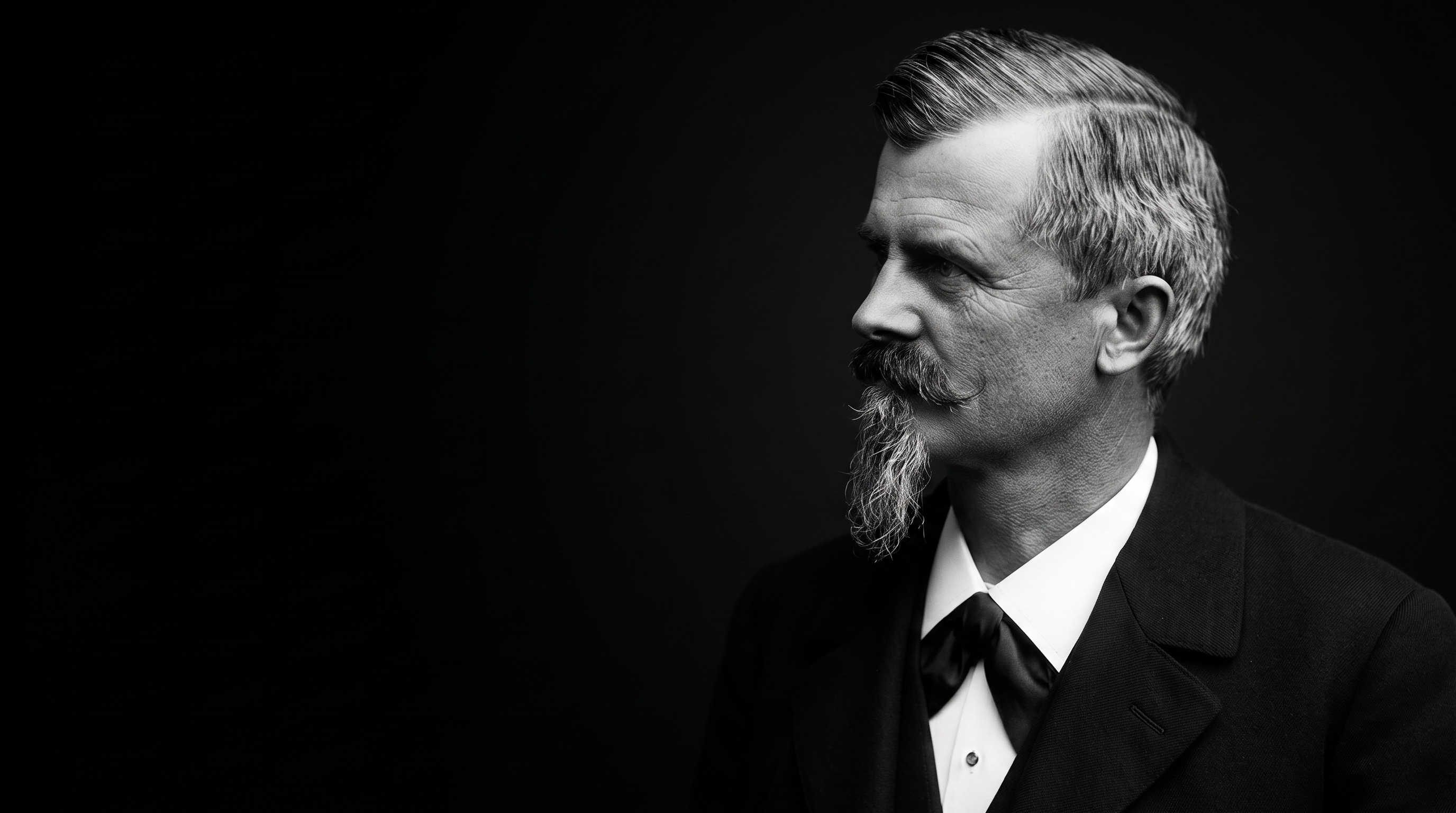 Wilhelm Maybach — biography-cover portrait against black
