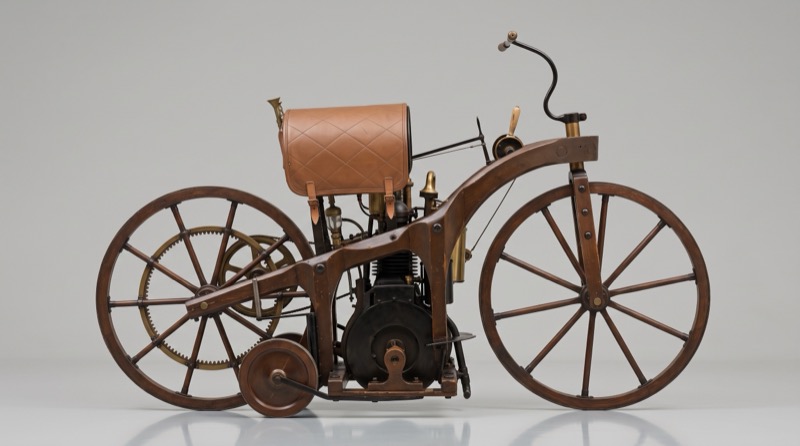 The first motorcycle studio side profile