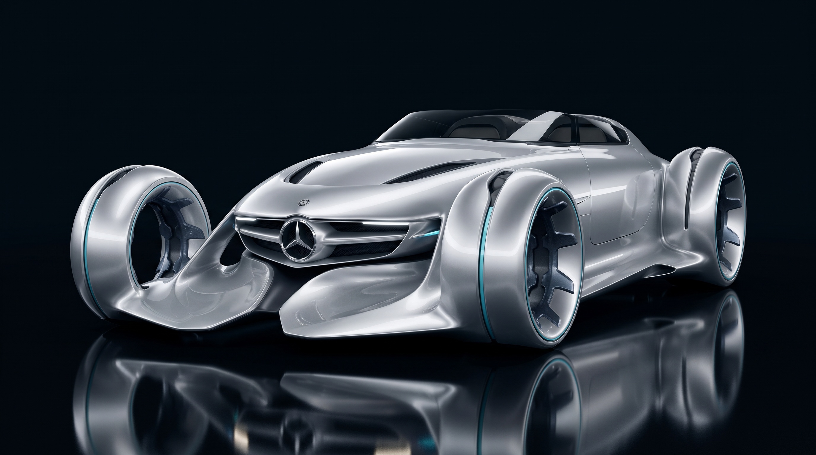 Silver Lightning — LA Design Challenge Silver Arrow with hubless wheels