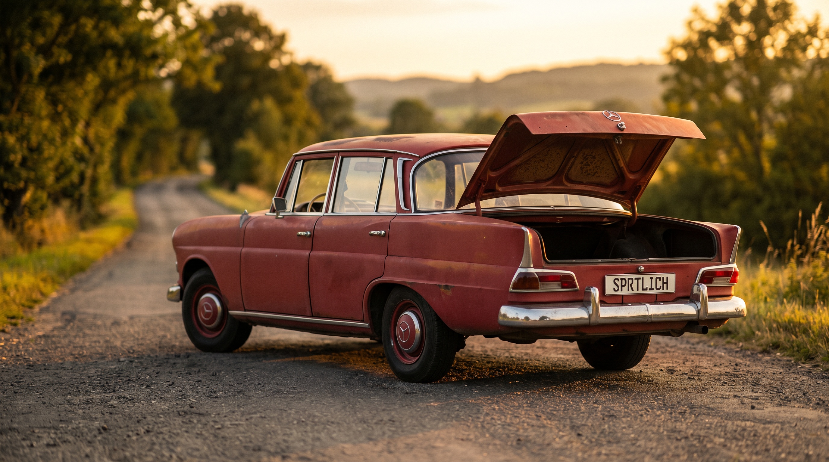 W110 rear three-quarter view