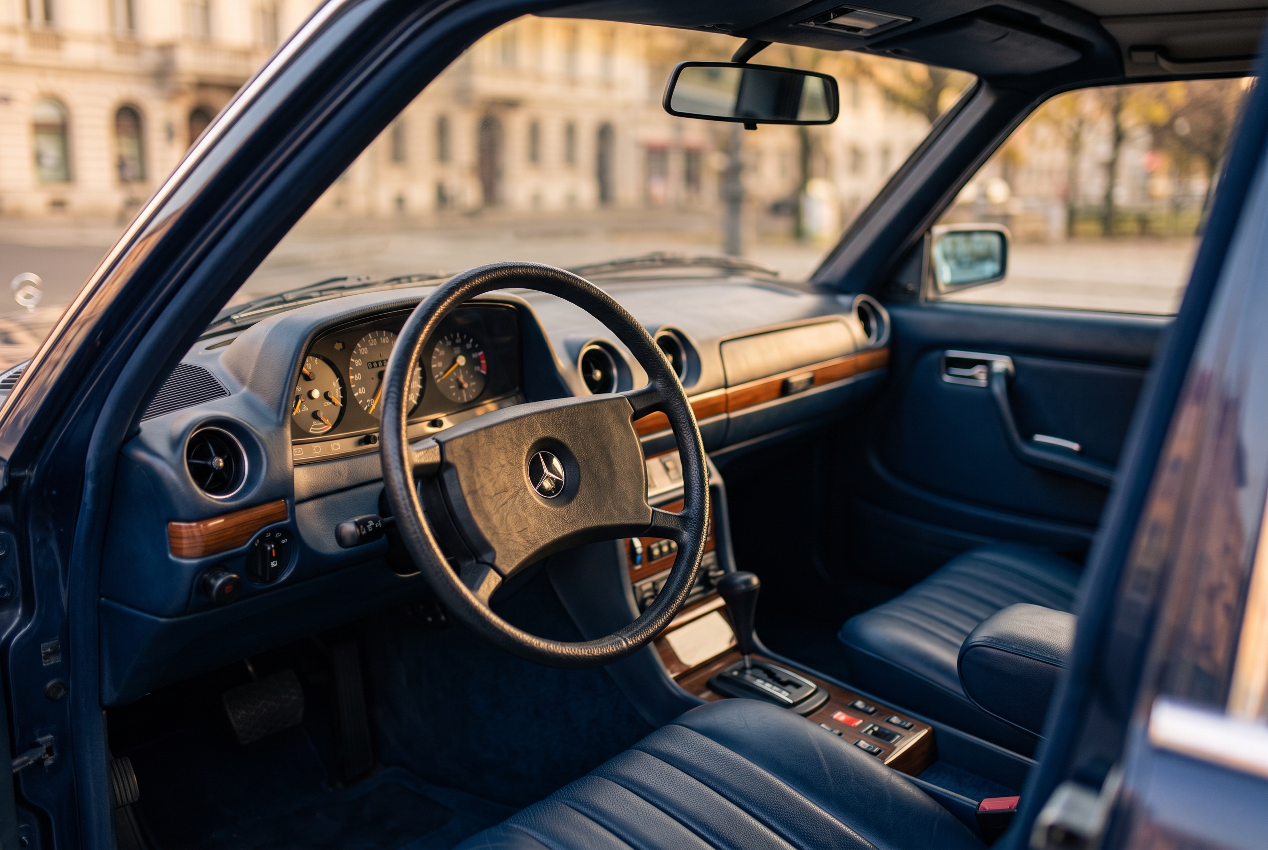 W123 interior