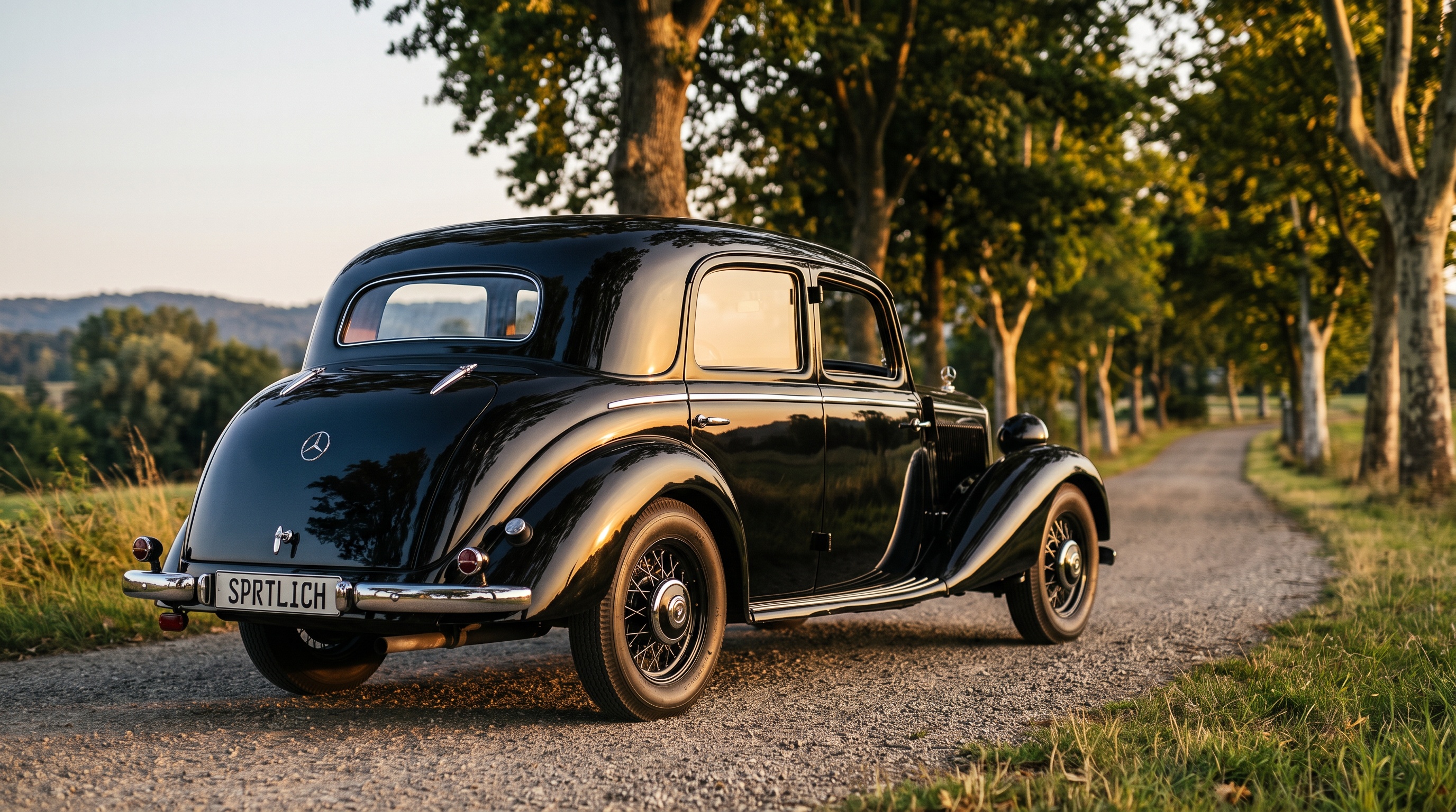 W149 rear three-quarter view