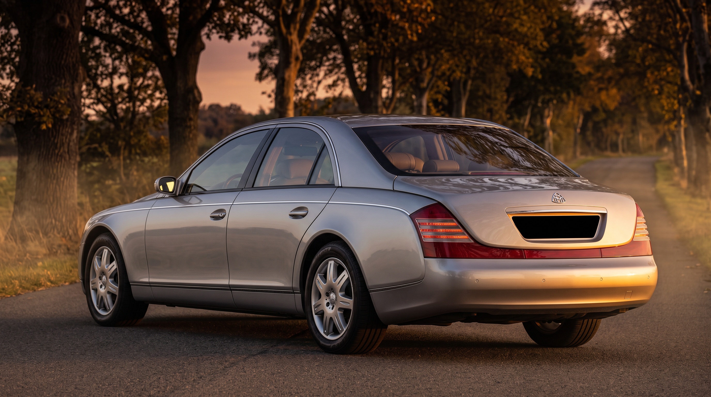 W240 rear three-quarter view