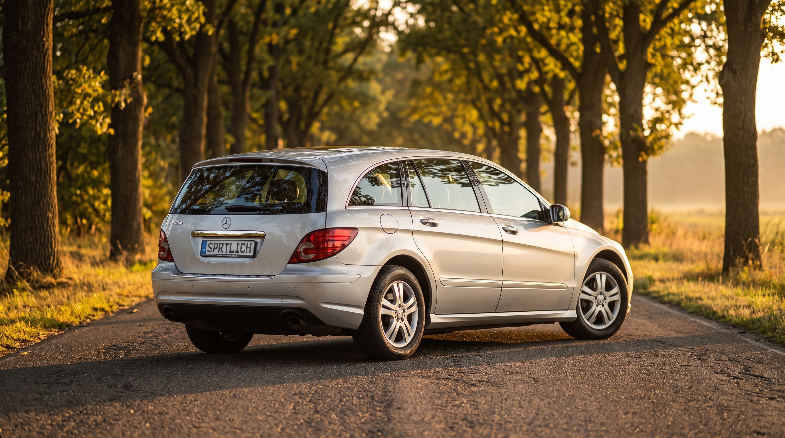 W251 rear three-quarter view